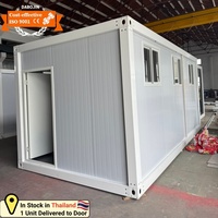Casa Contenedor Modular Prefabricada a Prueba de Agua y Fuego, Resistente a Impactos, de 20 pies, Disponible en Almacén en Tailandia