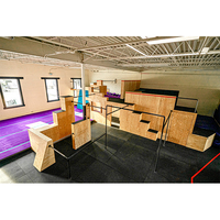 Équipement de parkour Halin pour une utilisation en intérieur et en extérieur, couleur/taille/design personnalisable, construction durable en bois et en acier