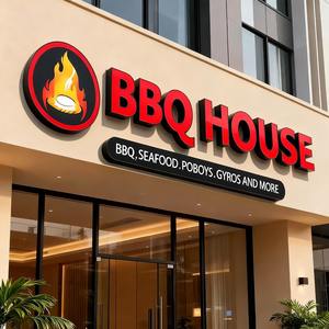 Letrero Exterior Personalizado con Letras de Canal Iluminadas por LED, Letrero Frontal Acrílico 3D para Publicidad Comercial con Logotipo Empresarial - Product Image 3