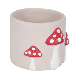 Vaso per piante in cemento con applicazione a forma di fungo per decorazioni interne ed esterne - Product Image 2