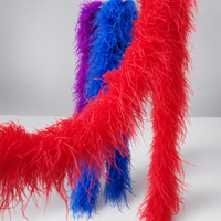 Vente en gros d'usine : Boas en plumes d'autruche à 3 couches, accessoires vestimentaires de carnaval pour la création DIY