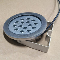 Haute qualité en acier inoxydable 316L 130W DC24V blanc chaud 3500K IP68 étanche LED lumières de piscine sous-marine