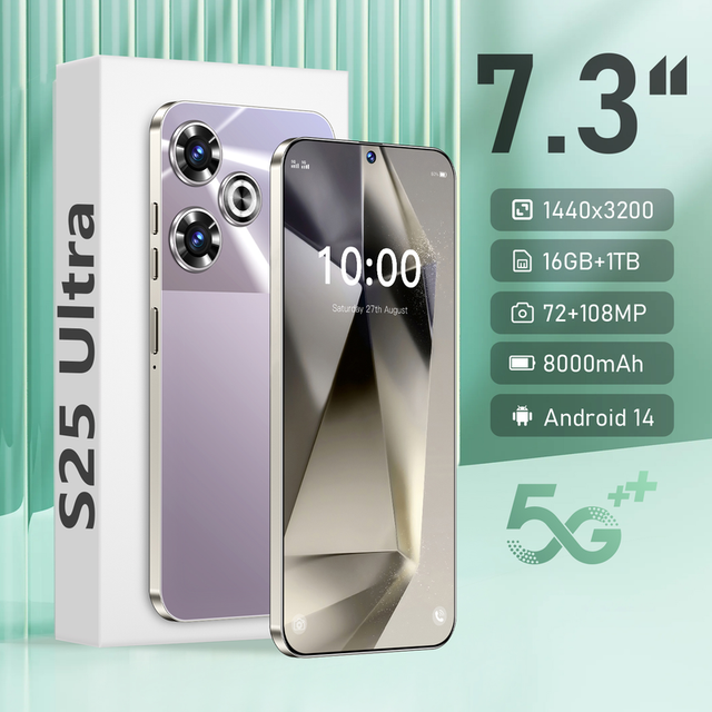 2026 M6 Pro 5g LTE Smartphone 16Gb Ram 1Tb Rom 108Mp Gaming 7.3-Inch HD Android 14 Quad-Core 8000Mah 65W Global Economical