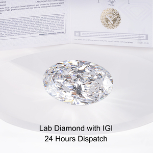 Diamants en vrac Starsgem avec certificats IGI, 1,0 ct, 1,5 ct, 2,0 ct, 3,0 ct, taille ovale, diamants HPHT CVD, diamants cultivés en laboratoire IGI - Product Image 1