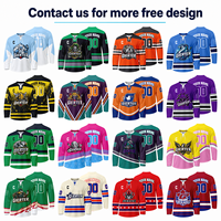 Jersey de Hockey sobre Hielo Personalizado con Cordones, Uniforme de Hockey de Equipo Personalizado, Ropa de Hockey sobre Hielo con Sublimación Completa, Talla Completa para Hombres y Mujeres