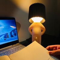 Lampes de nuit intelligentes et créatives, Mr. P Shy Boy, charge USB, multicolores, lampe de table LED 3D, cadeaux pour adultes et enfants, lampe décorative