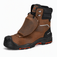 Chaussures de sécurité mi-montantes AIMVVSEC imperméables, chaudes pour l'hiver, résistantes aux perforations, antidérapantes, avec embout en acier pour la construction et l'usine