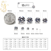 XINGSIAL 3.0mm 12.0mm 5A Weiß Zirkonia Runde Form Brilliant Cut Lose Edelsteine Synthetische 8 H8A Runds chliff CZ Edelsteine