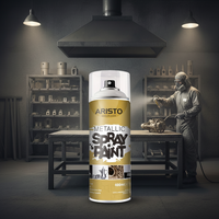 Peinture en aérosol Vernis liquide en cuivre pour voiture, bateau, marquage routier, 400ml Peinture aérosol acrylique métallique or argent