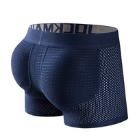 Vente en gros de qualité haut de gamme pour hommes boxeurs sexy en maille respirante pour hommes sous-vêtements avec pochette pour grosse bite avec coussin en éponge