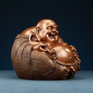 Figurine de Bouddha Maitreya en Bronze Copper World, faite à la main, décoration pour la maison ou le bureau, cadeau - Product Image 2
