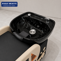 Fauteuil de lavage pour enfants Wally Beauty avec design spa, en cuir PVC, station de lavage commerciale moderne pour enfants
