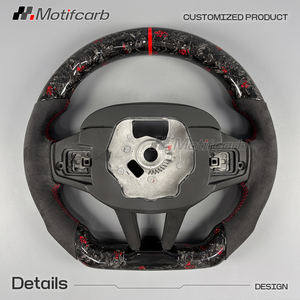 Volante personalizado de fibra de carbono forjado rojo con LED para BMW LCI Upgrade M240i M340i M440i X3 X4 X5 M G05 G20 G29 G30 G87 G80 G82 - Product Image 5