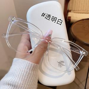 Montures de lunettes rectangulaires ultralégères Tr90 37001 anti-lumière bleue unisexe, monture complète grande taille, aspect naturel - Product Image 2