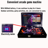 Nouvelle Conception 2025 – Boîte de Jeu d'Arcade Portable Pliable HD 29800-en-1 avec Manette de Contrôle et Couleurs Personnalisables (Version Anglaise)