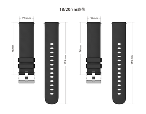 Correa de Reloj Deportiva de Silicona con Patrón de Rejilla Eraysun de 18 mm, 19 mm, 20 mm, 22 mm para <span class=keywords><strong>Garmin</strong></span> Venu <span class=keywords><strong>Vivoactive</strong></span> <span class=keywords><strong>3S</strong></span> <span class=keywords><strong>Vivoactive</strong></span> 4 4S - Product Image 6
