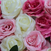 Panneaux décoratifs muraux en fleurs artificielles durables et écologiques, faits à la main, taille personnalisable pour mariage, vente en gros