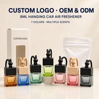 Purificateur d'air de voiture OEM moderne avec logo personnalisé, diffuseur en verre, évaporation naturelle et parfum longue durée, aucune électricité requise