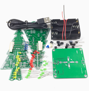 <span class=keywords><strong>Led</strong></span> DIY Kit Cây Giáng Sinh Màu Đỏ/Màu Xanh Lá Cây/Vàng <span class=keywords><strong>LED</strong></span> <span class=keywords><strong>Flash</strong></span> <span class=keywords><strong>Circuit</strong></span> Kit DC4.5-5V 60x60x136Mm Điện Tử Vui Vẻ Bộ Quà Tặng Giáng Sinh - Product Image 3