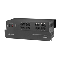 2RU 8x Çift Yönlü XLR Dengeli Ses Fiber Optik Dönüştürücü