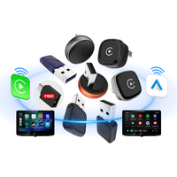 Adaptateur CarPlay sans fil universel 2-en-1 Ota Upgrade, nouvelle conception, Bluetooth 5.0, Wi-Fi 5G, dongle multimédia pour voiture, boîte Ai