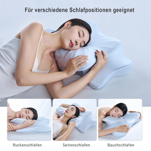 Cổ tử cung gối đường viền Bộ nhớ bọt Ergonomic chỉnh hình cổ hỗ trợ gối cho bên trở lại dạ dày tà vẹt để giảm đau cổ - Product Image 2