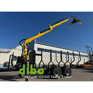 DIBO Neuer Holzbearbeitungs-Traktor-Kupplungskran Hydraulischer Forstkran Holzgreifer-Lader mit Anhänger TÜV CE-Zertifiziert 2 Jahre Garantie - Product Image 2