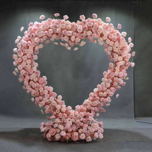 ซุ้มดอกไม้งานแต่งงานขายส่ง ซุ้มดอกไม้ประดิษฐ์รูปหัวใจ ฉากหลังงานแต่งงาน จัดดอกไม้ตกแต่งงานอีเว้นท์ - Product Image 3