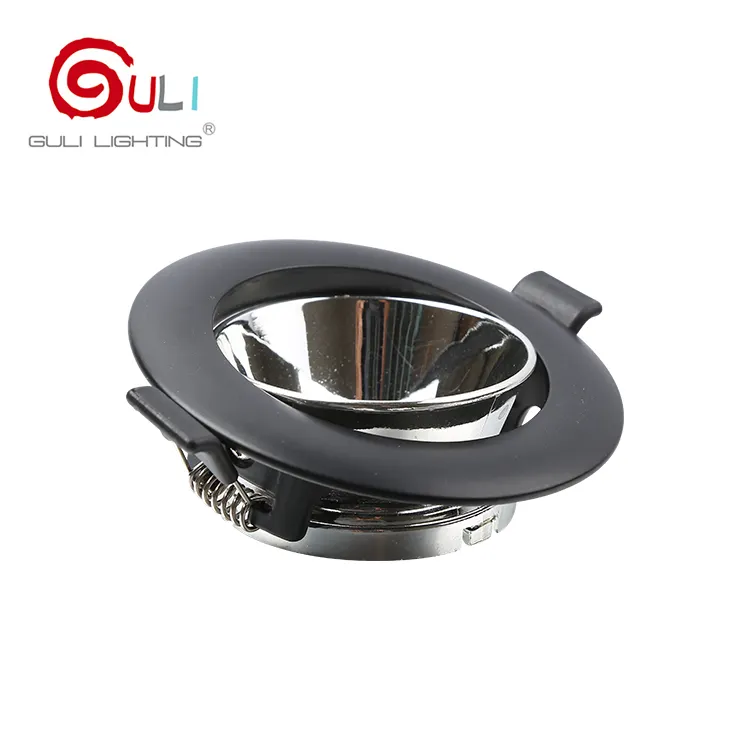 Round Led Lighting Downlight High Quality Diameter Architecture Light Fitting GU10 MR16 Led Bulb Housing Parts Round Downlight Casing