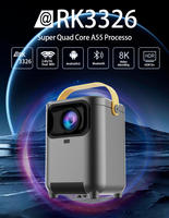 Mode 4K Portable Mini Projecteur HD LCD Écran Miroir WIFI HiFi USB bt TV Home Cinéma Android H1 Mini Projecteur Intelligent