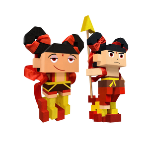 Venta caliente personalizable Nezha Display Model Set Ecológico Nuevo producto Escenario de madera para Ne Zha 2 Display - Product Image 4