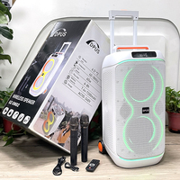 Speaker DJ Party Bluetooth SZ-D602, Mic Nirkabel Ganda, Bass Super 60W Asli, Lampu RGB, Karaoke Portabel, Speaker BT Outdoor