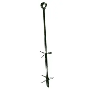 Solar Powered Ground Piles Lifting Eyebolt Ground Anchor Auger Earth Anchor