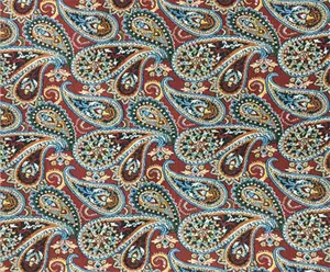 Paisley jacquard fabric European style bandanna pattern woven floral jacquard fabric