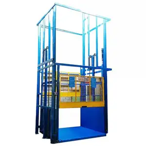 China Manufacture Good Price New Design Hydraulic Warehouse Goods Ladder Lift Electric Freight Lifter Guardrail Cargo Lift