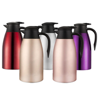 Thermos Isotherme Portable en Acier Inoxydable 2.0L pour Thé, Café et Aliments – Maintien au Chaud 24h