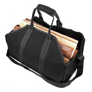 Bolsa de Lona Encerada Resistente para Transportar Leña, para Estufas de Leña y Chimeneas, con Asas de Cuero, Muestra Gratuita - Product Image 5