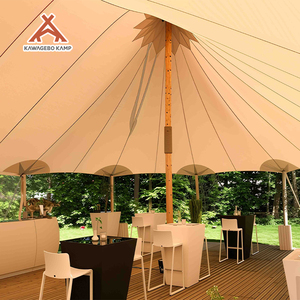 Tente de réception de luxe étanche Kawagebo <span class=keywords><strong>Kamp</strong></span> (KK) 12m / 39.<span class=keywords><strong>4</strong></span>' pour glamping, événements, mariages et fêtes en toile Oxford - Product Image 4