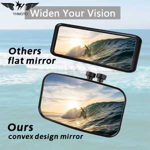 Rétroviseur carré universel pour moto YHMOTO 8 mm 10 mm pour Simson S51 Moped Ost-Motorrad Oldtimer - Product Image 3