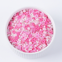 Neue Produktideen 2023 St Valentin Candy Sprinkles Valentinstag Aushöhlen Blume Essbare Streu sel Kuchen Dekoration für Kuchen