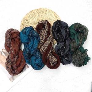 Pañuelo de Lino con Degradado de Color para Mujer, para Viajes, Moderno, Versátil, Informal, Resistente al Viento y a la Arena, Chal para Mujer - Product Image 5