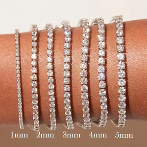 Pulsera de Diamantes Cultivados en Laboratorio CVD VVS con Formas Múltiples Personalizadas, Cadena de Diamantes con Certificado IGI, Cadena de Plata 925, Joyería para Mujer - Product Image 2