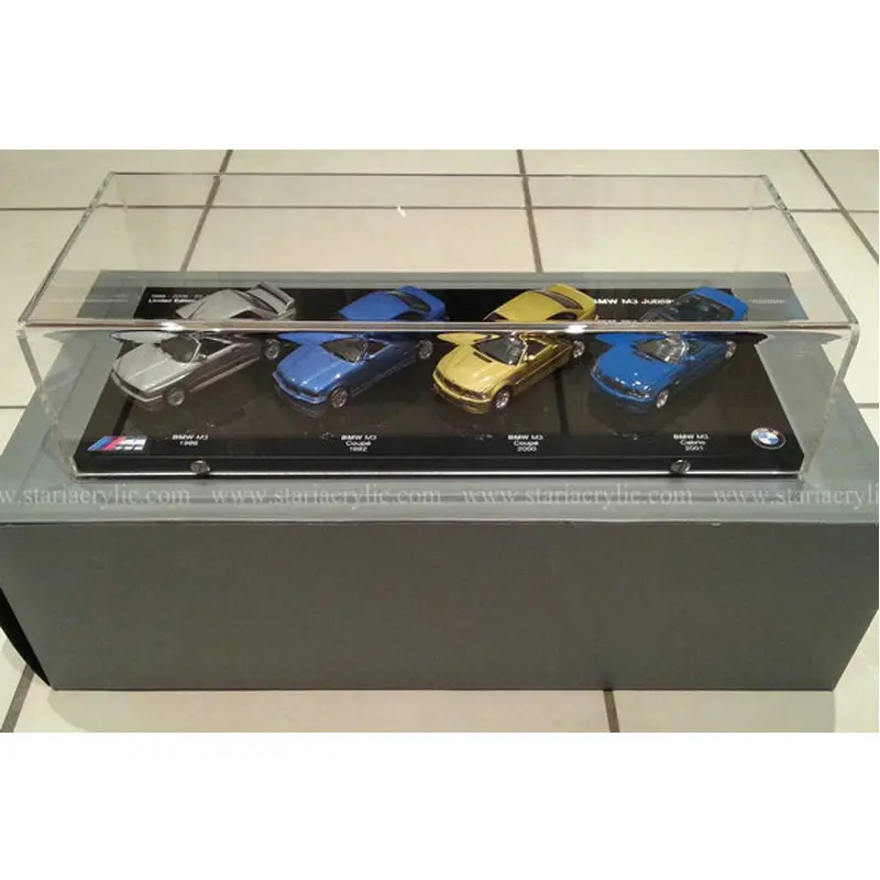 Counter Acrylic Car Model Display Case, Clear black Acrylic Minichamps Storage Case, Lucite Display Boxes