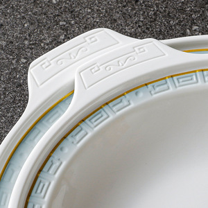 Xiangyuan <b>melamine</b> tableware for restaurants, including imitation porcelain crayfish dishes, commercial soup <b>plates</b>, deep-set - Product Image 3