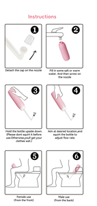 Bidé de viaje de mano de 650ml, botella de Material ABS + EVA, ducha portátil plegable al revés, cuidado posparto - Product Image 6