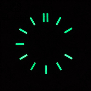 Bliger 29mm đen xanh xanh đỏ hồng nâu vàng đồng hồ quay số với màu xanh lá cây sáng phù hợp nh35 nh36 phong trào - Product Image 6