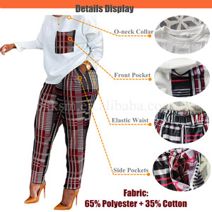 Da donna alla moda due pezzi Set lungo a maniche lunghe Pullover a girocollo + pantaloni elasticizzati da donna autunno primavera tuta ampia Casual - Product Image 3