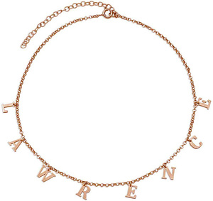 Bijoux de mode Espagnols Charme en Acier Inoxydable Personnalisé Plaqué Or Initial Lettre Pendentif Alphabet Personnalisé Nom Co - Product Image 1