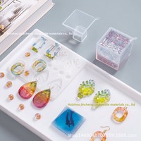 Kit de colle UV transparente en acrylique pour la fabrication de bijoux DIY, pendentifs, accessoires, collage de cristaux, anti-jaunissement