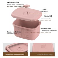 Nouvelle Tendance : Boîte de Rangement Congélateur en Silicone Alimentaire avec Couvercle Ventilé, Logo Personnalisé, Conteneur Multi-Capacités pour Fruits et Légumes Frais